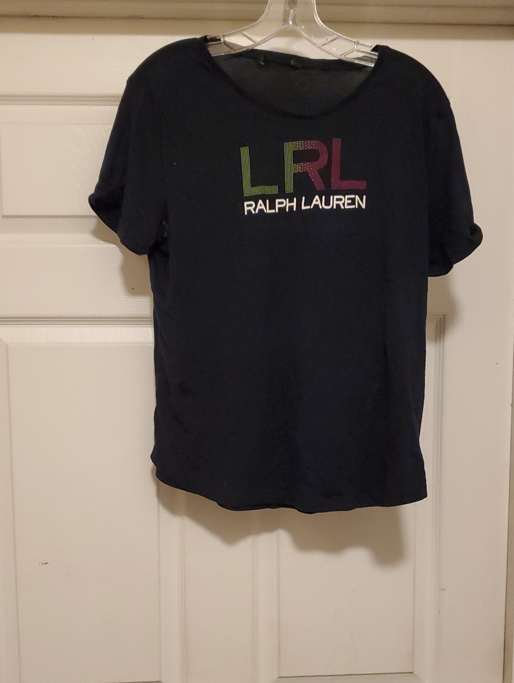 Ralph Lauren Black LRL Logo Short Sleeve Tee